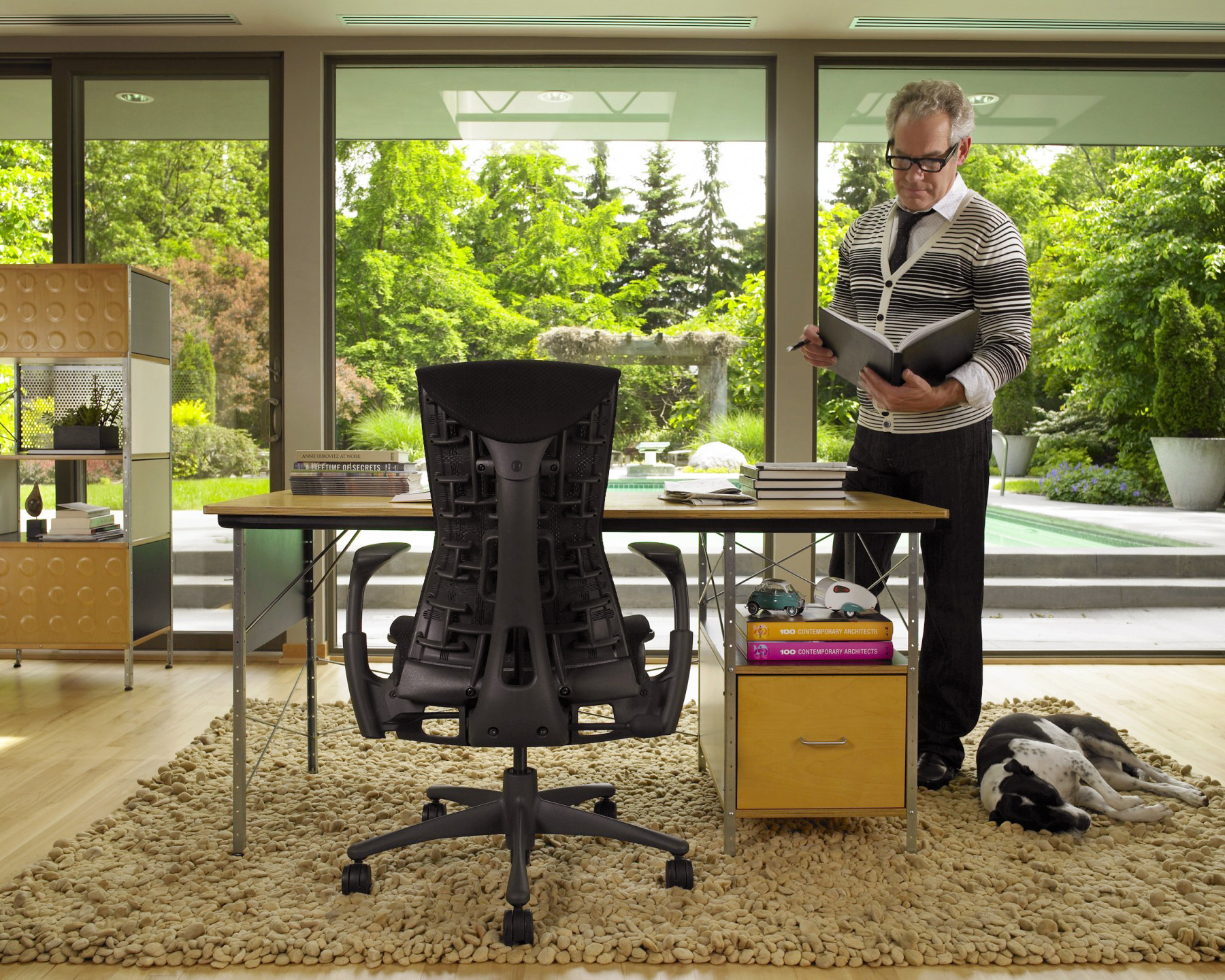 办公椅|现代真皮中班椅|办公家具|设计师家具|恩博迪大班椅