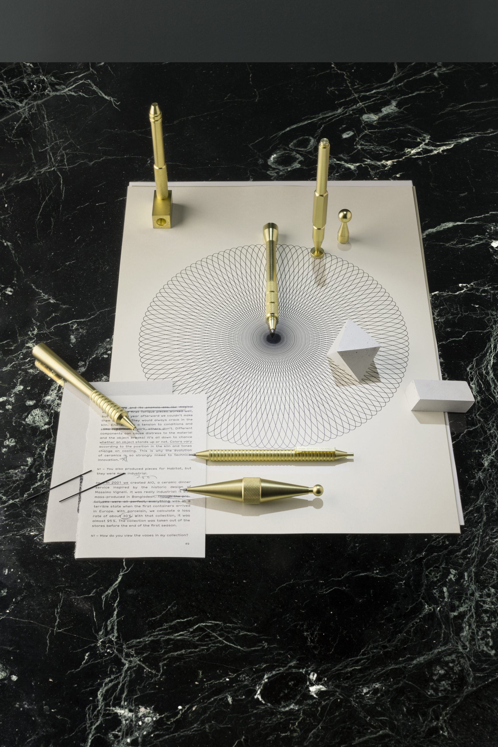 办公辅件|办公文具|办公家具|设计师家具|齿轮管状铅笔