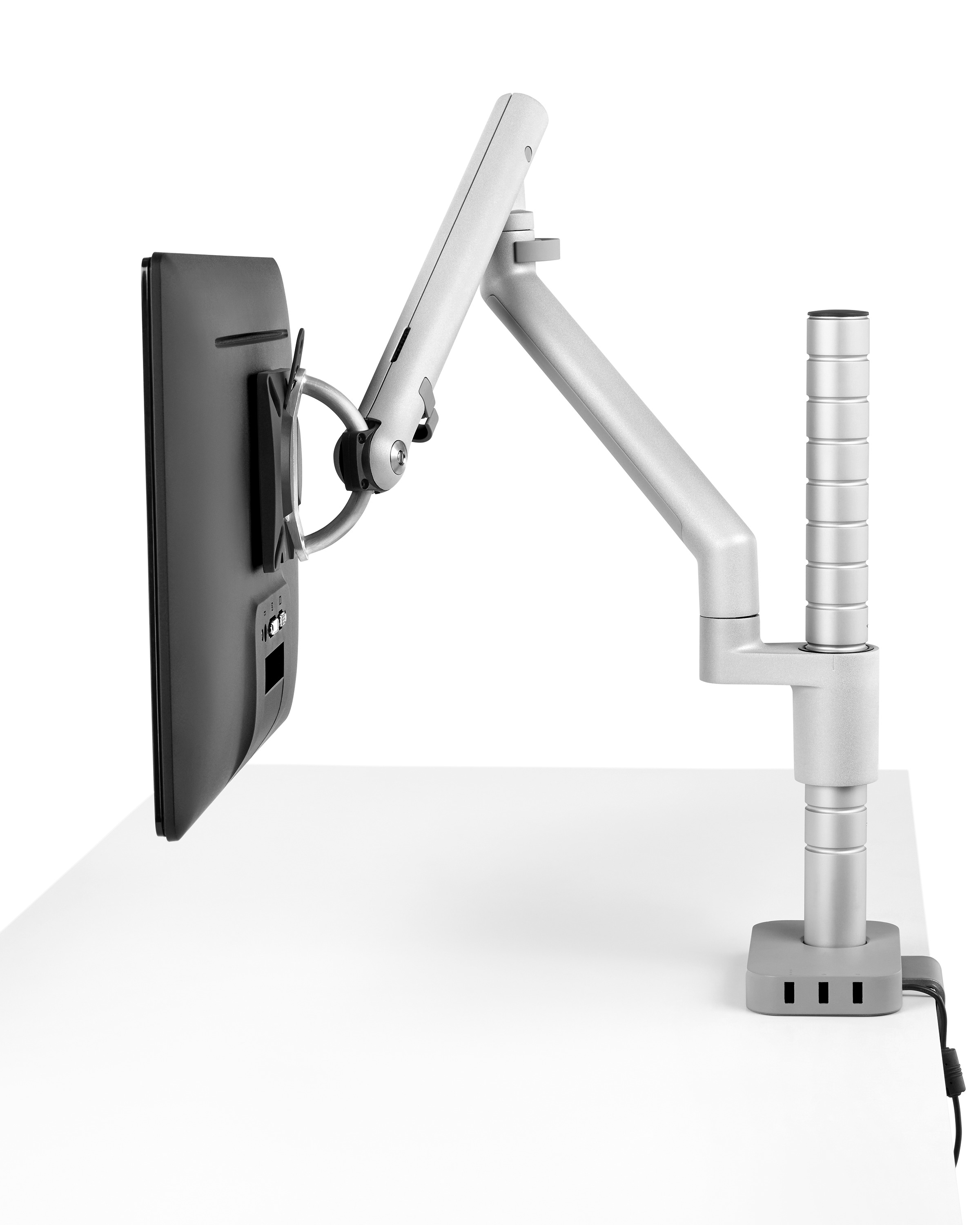 [办公辅件|显示器支架|办公家具|设计师家具|Wishbone 台面显示屏（立柱）支架]