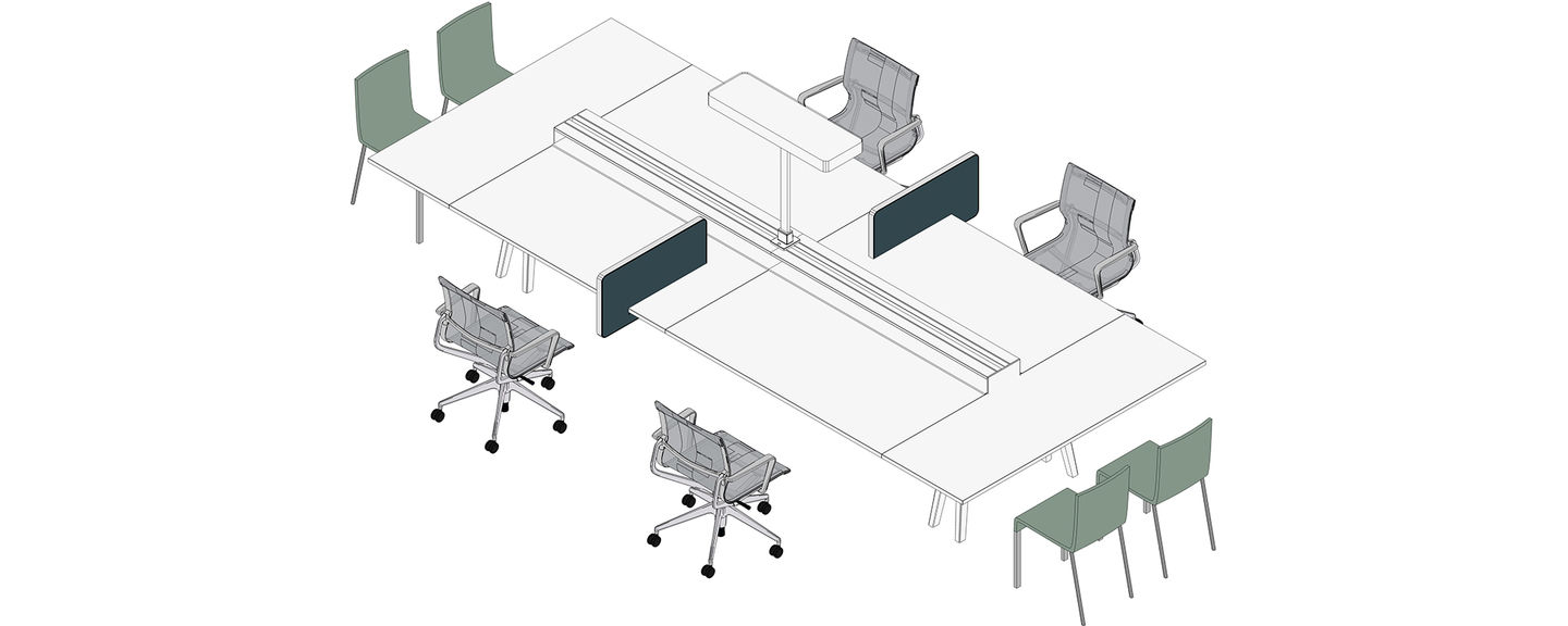 办公屏风|办公屏风系统|办公家具|设计师家具|Joyn 桌面组合办公台