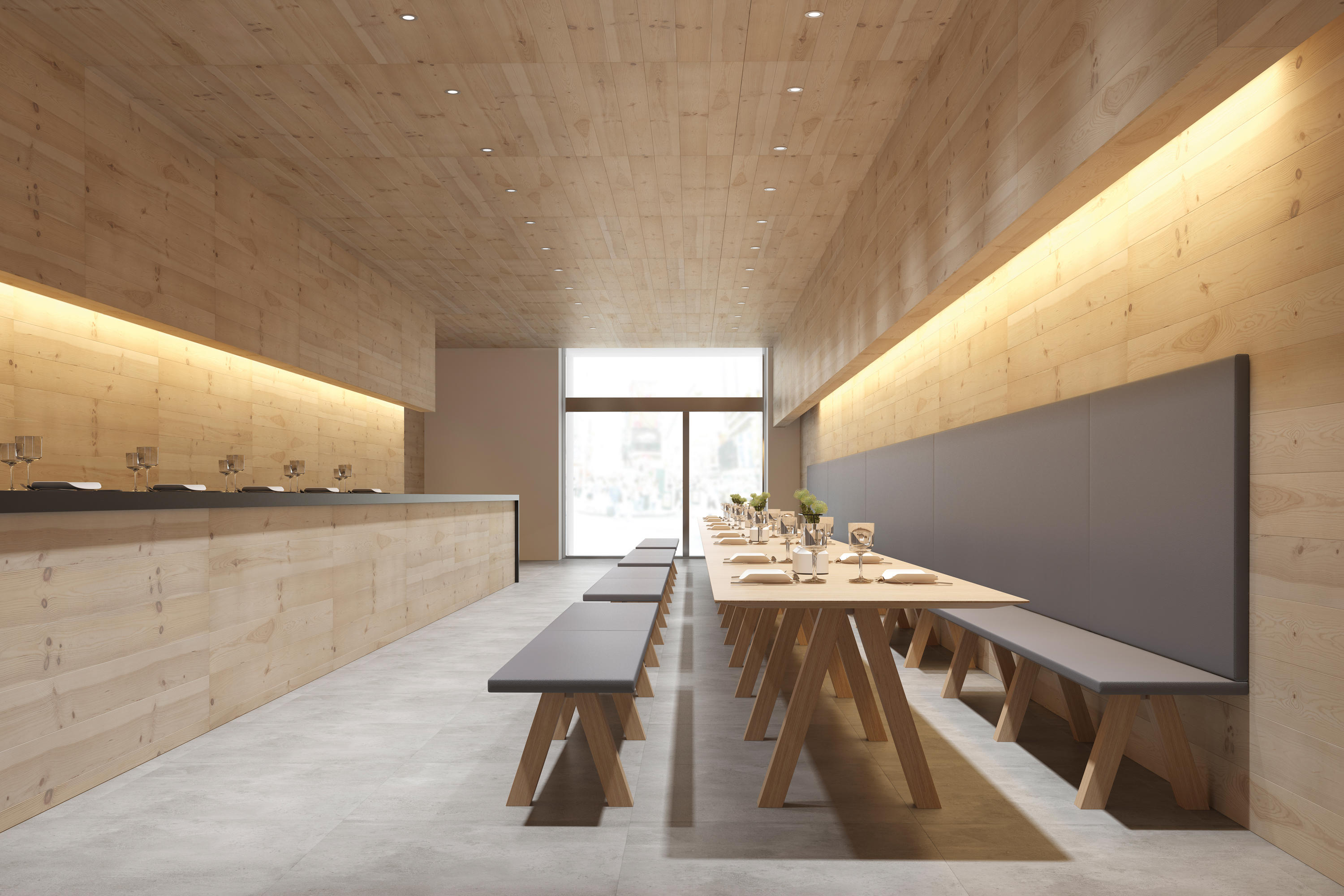 创意家具 - 坐具|长凳|办公家具|设计师家具|Trestle bench 长凳