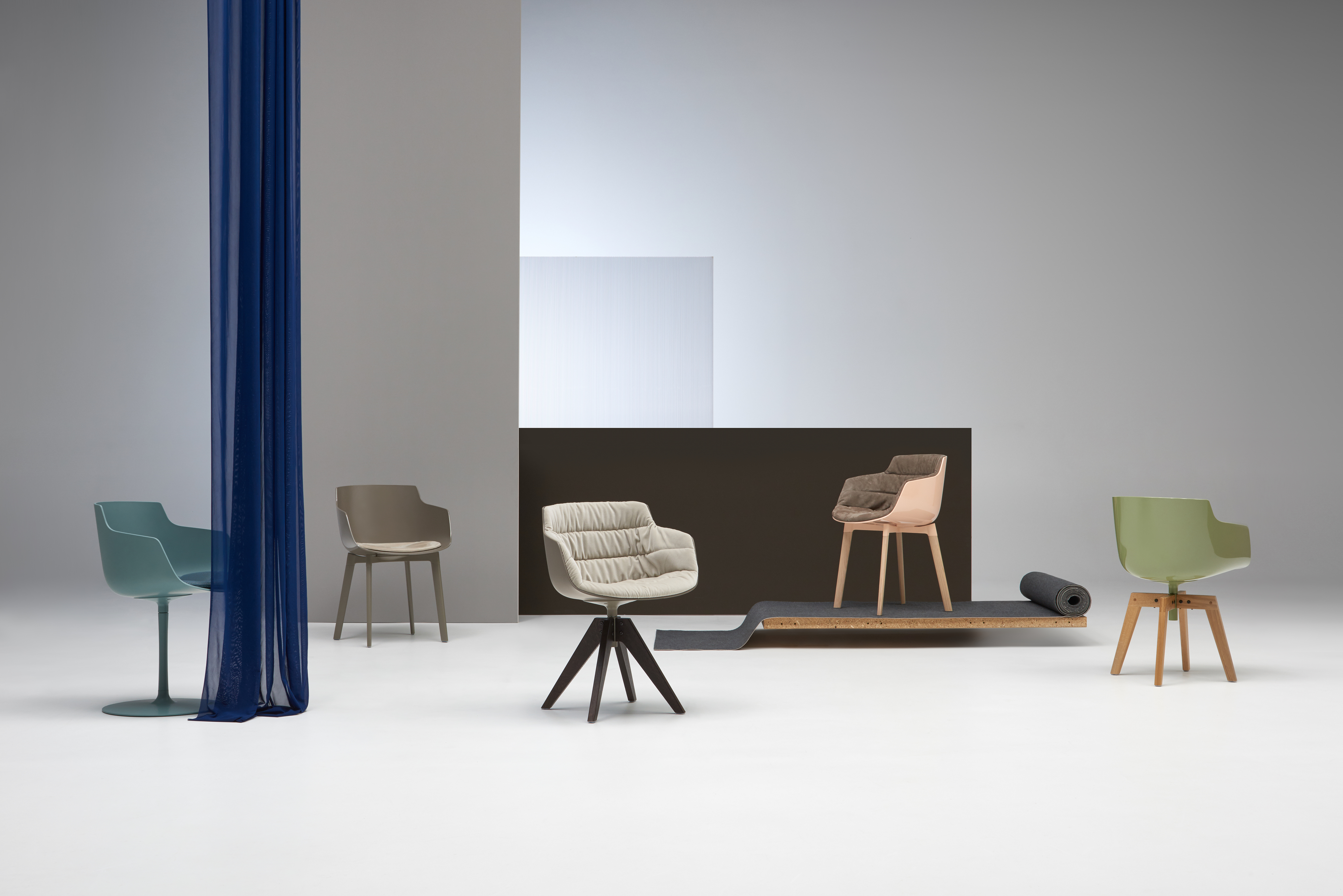 创意家具 - 坐具|餐椅|办公家具|设计师家具|FLOW TEXTILE 洽谈椅/餐椅