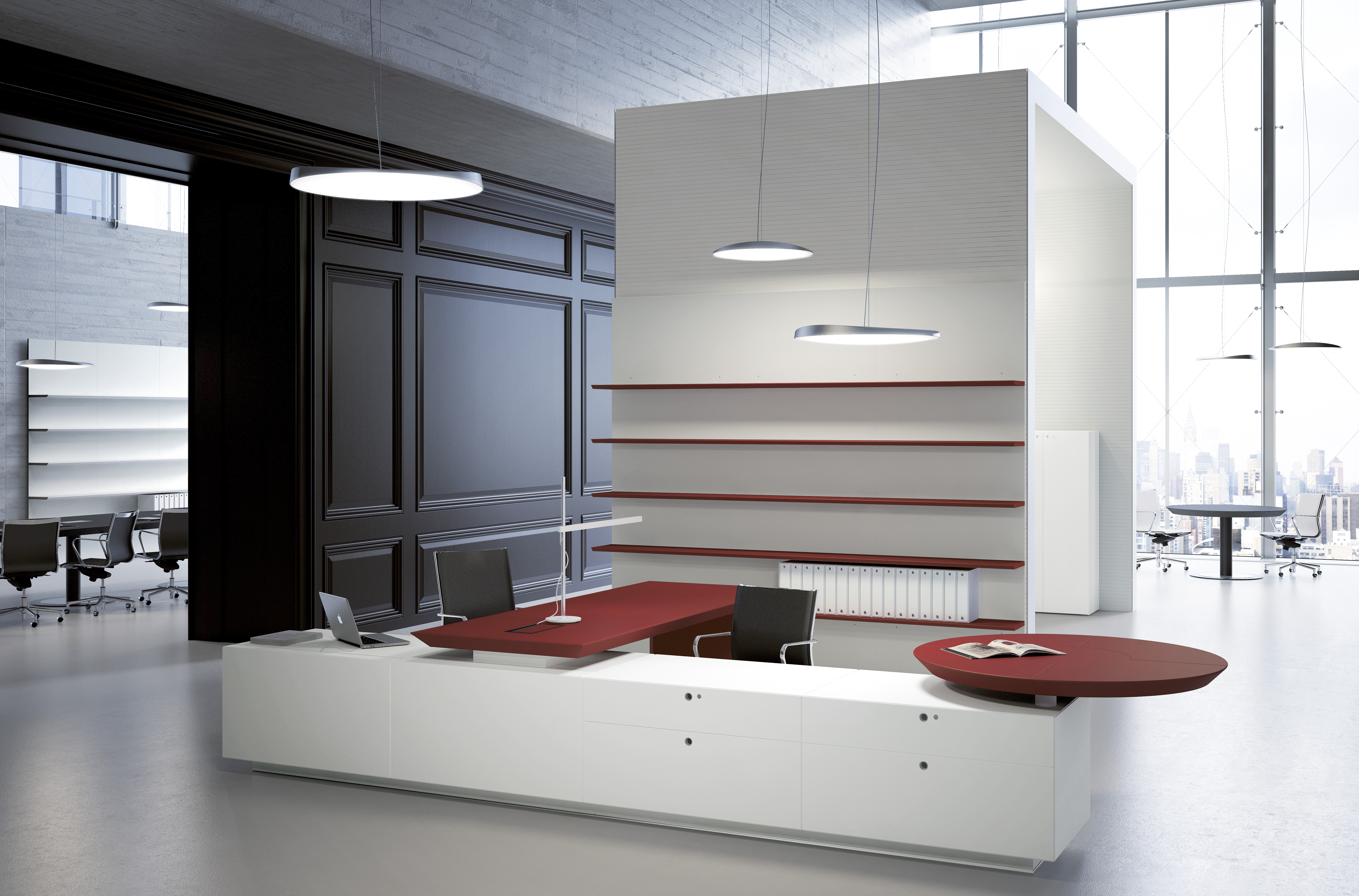 办公台|时尚大班台|办公家具|设计师家具|MultipliCeo 办公桌/书桌