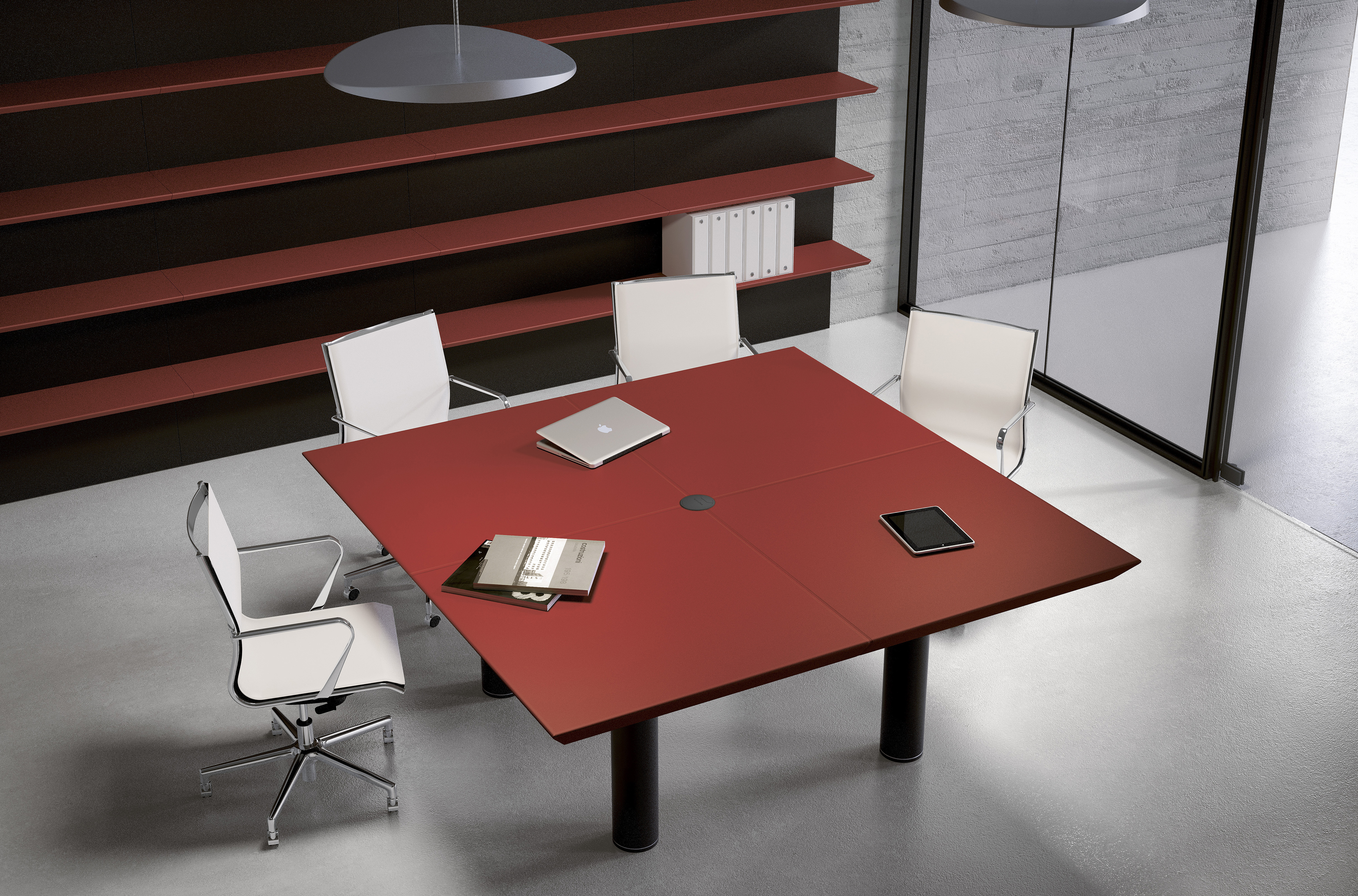 会议台|实木洽谈台|办公家具|设计师家具|MULTIPLICEO 方形会议桌