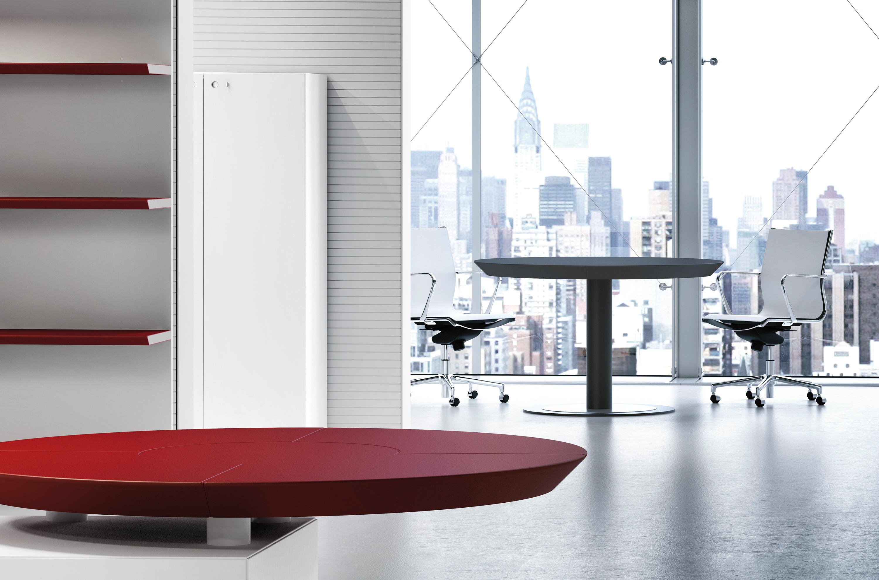 会议台|实木洽谈台|办公家具|设计师家具|MultipliCeo 洽谈桌/合同桌