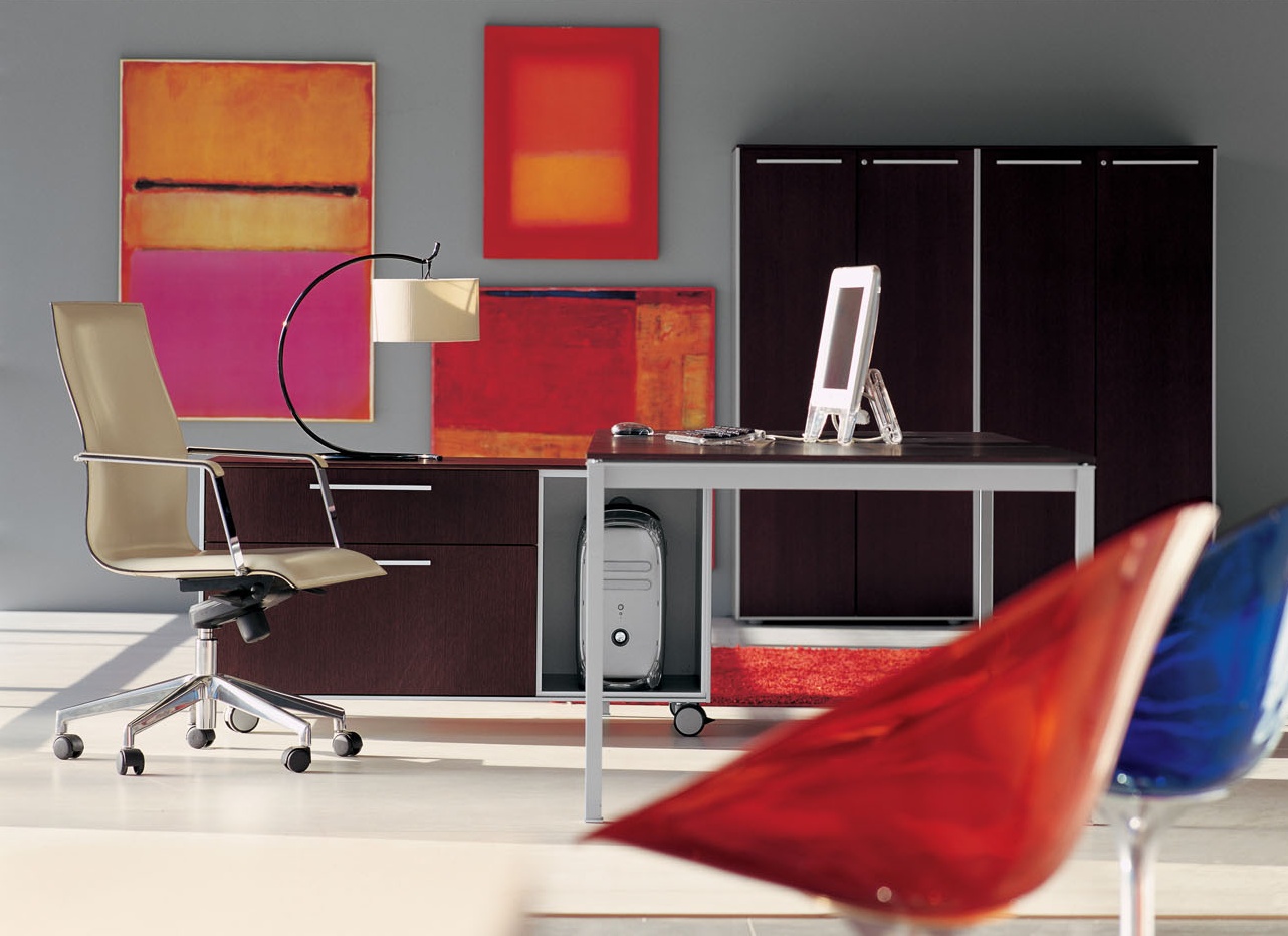 办公台|时尚大班台|办公家具|设计师家具|Corium 真皮