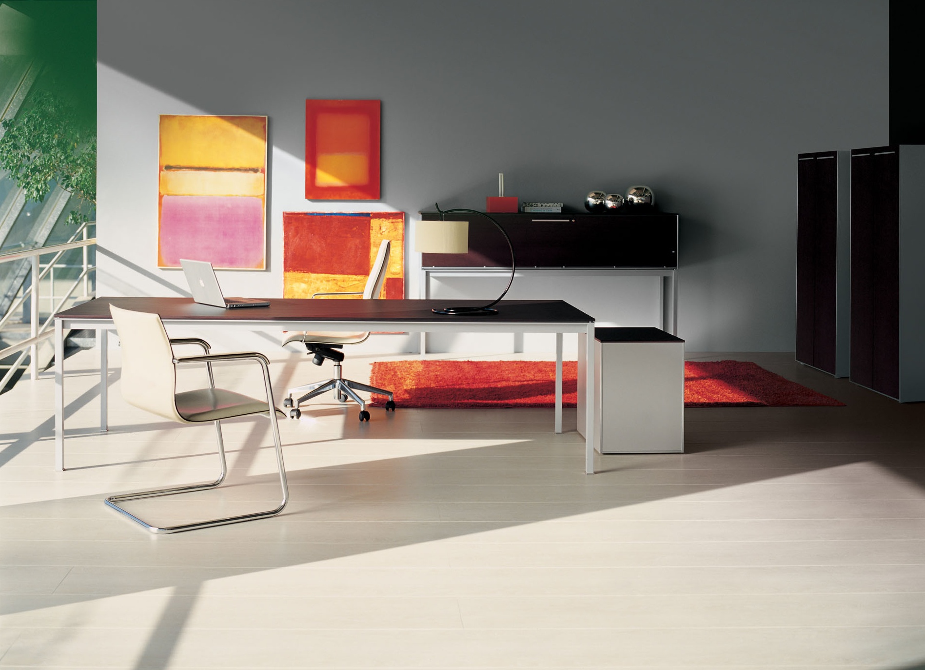 办公台|时尚大班台|办公家具|设计师家具|Corium 真皮