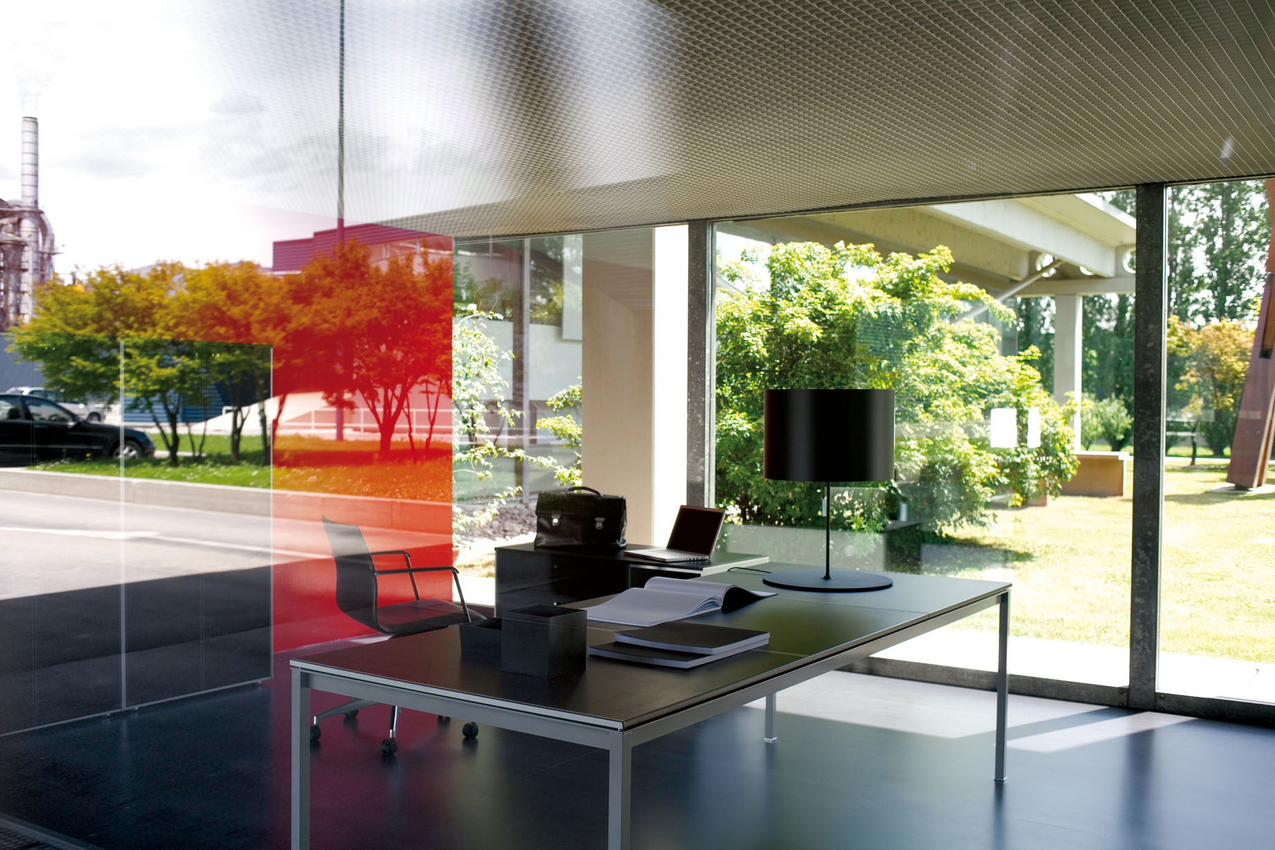 办公台|时尚大班台|办公家具|设计师家具|Corium 真皮