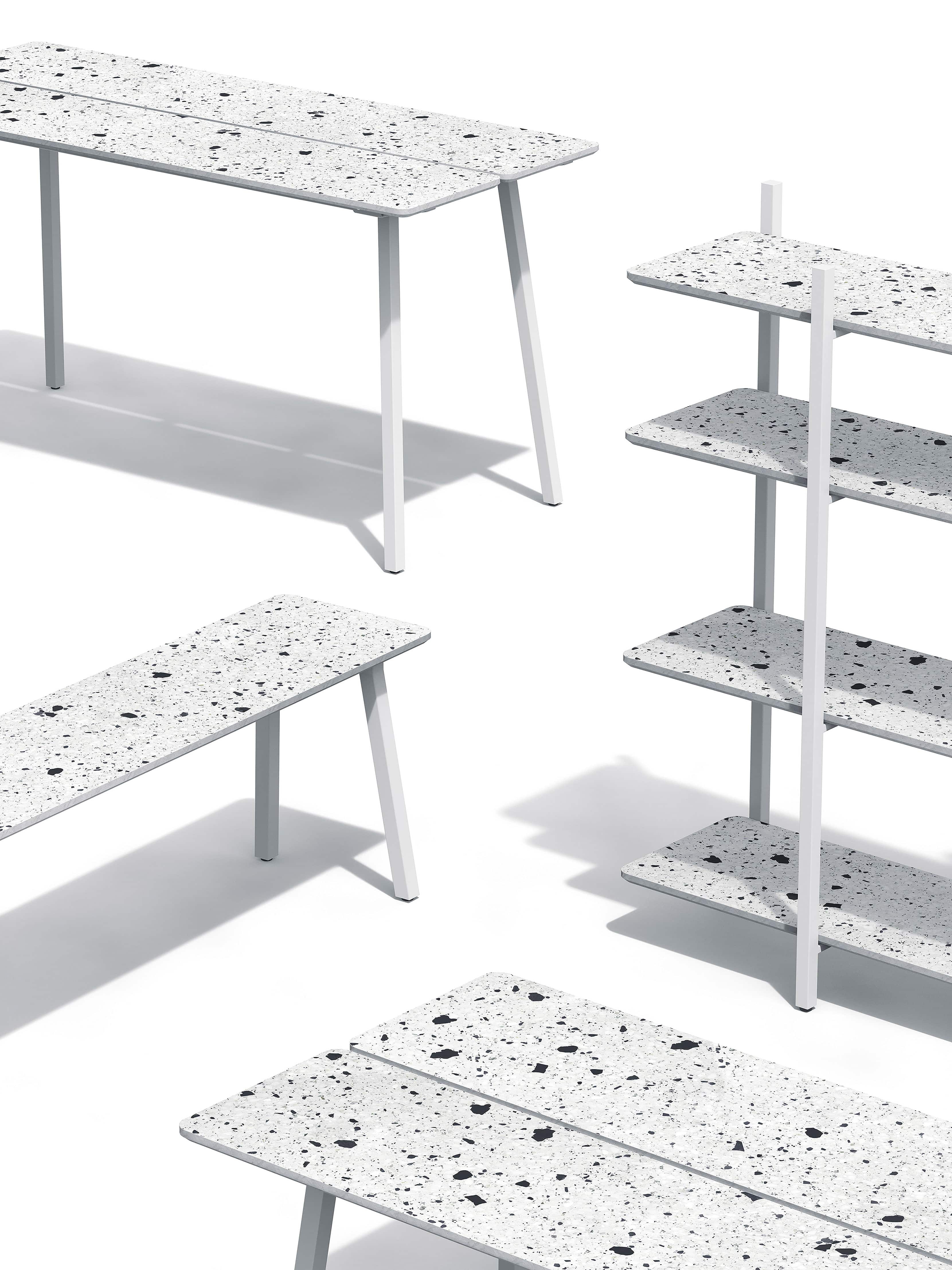 创意家具 - 坐具|长凳|办公家具|设计师家具|水磨石长凳/条