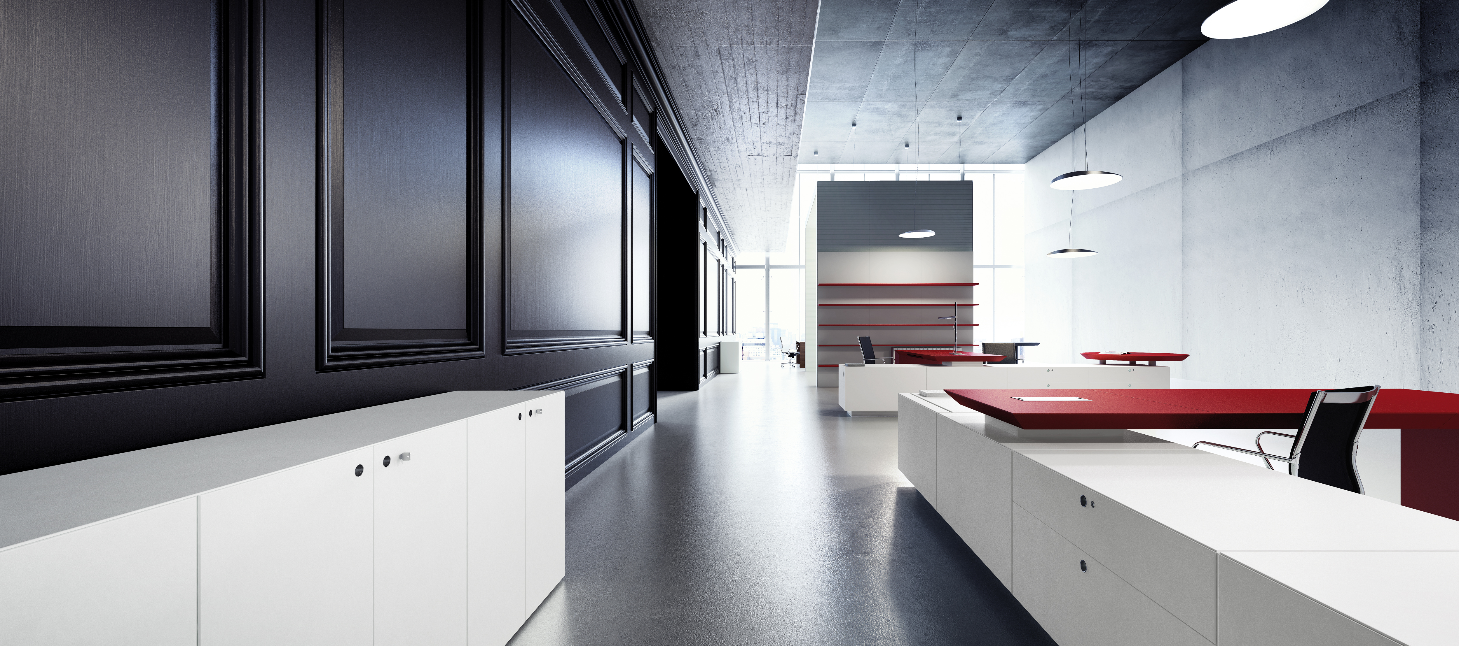 办公台|时尚大班台|办公家具|设计师家具|大班台/配套系列