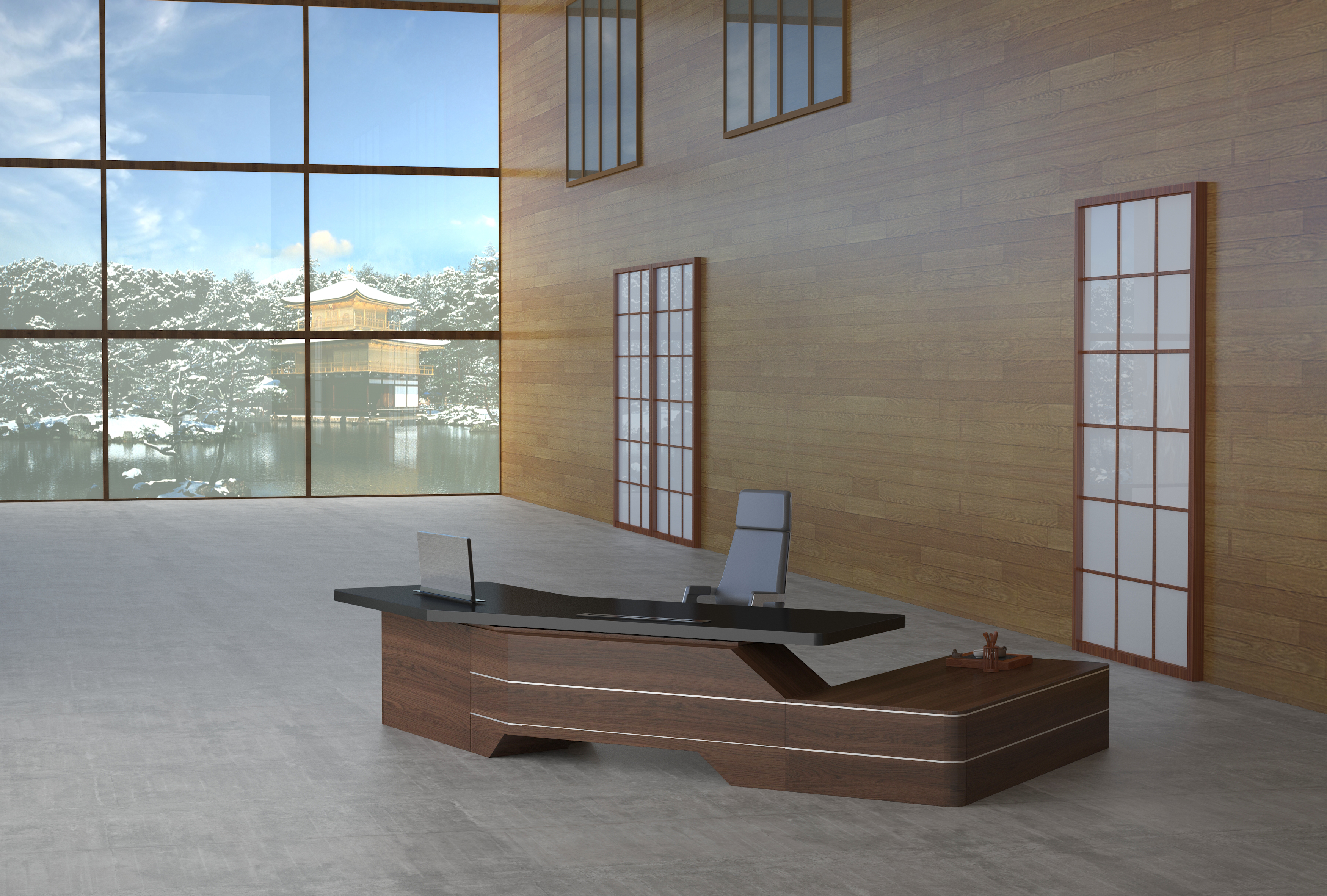 办公台|时尚大班台|办公家具|设计师家具|大班台/配套系列