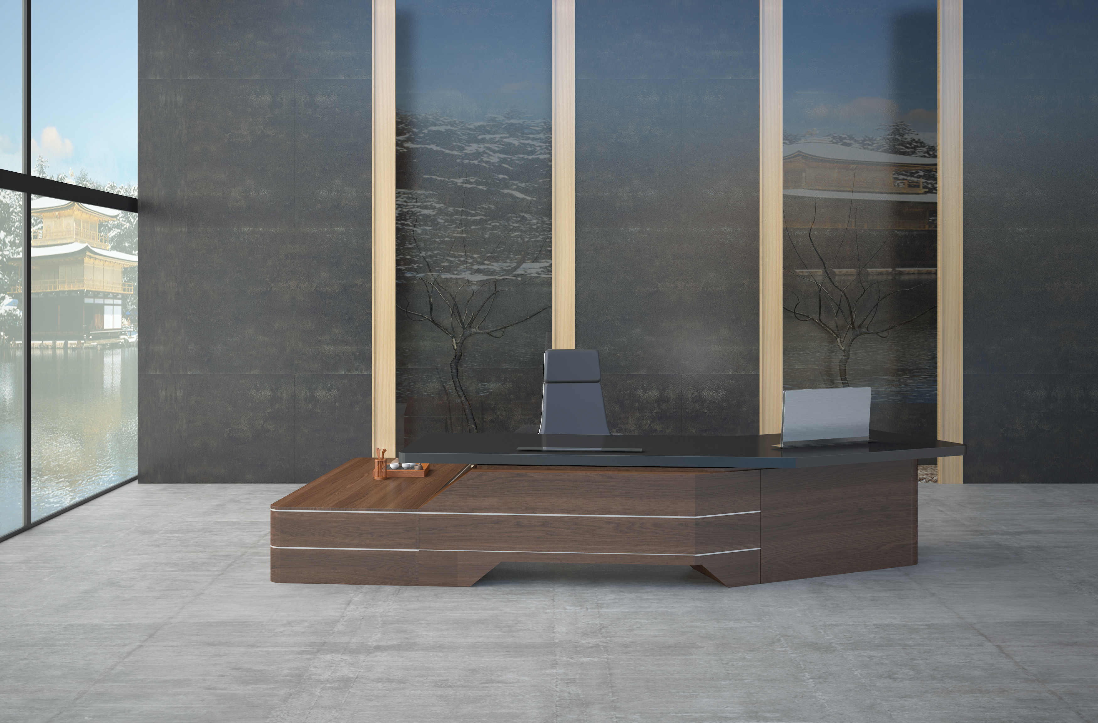 办公台|时尚大班台|办公家具|设计师家具|大班台/配套系列