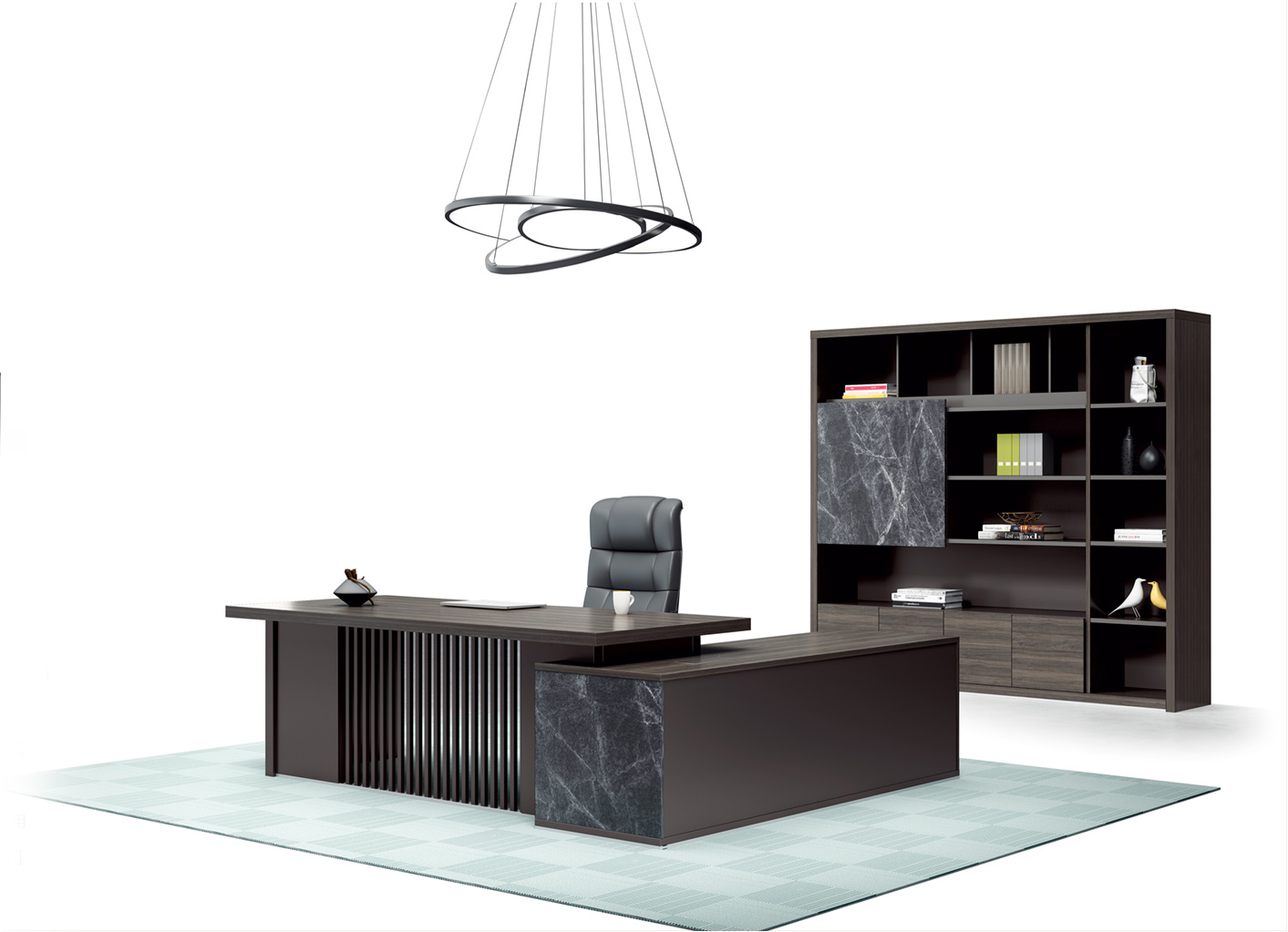 [办公台|时尚大班台|办公家具|设计师家具|大班台/配套系列]