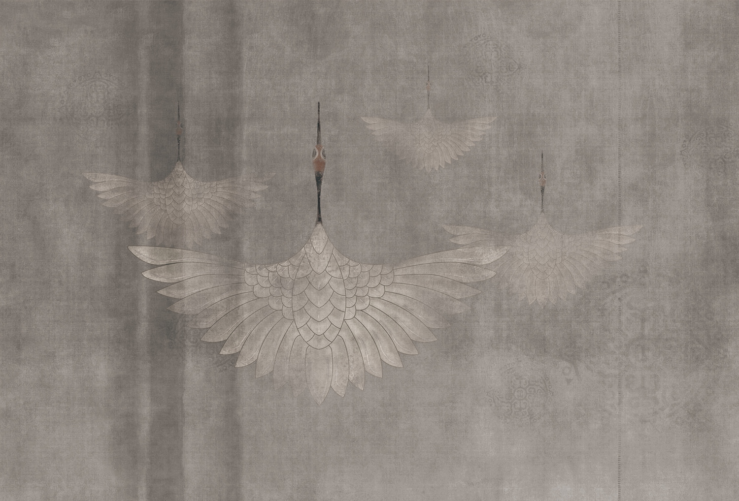 创意家具 - 附件|装饰画/墙饰|办公家具|设计师家具|鹤舞-原创定制壁画