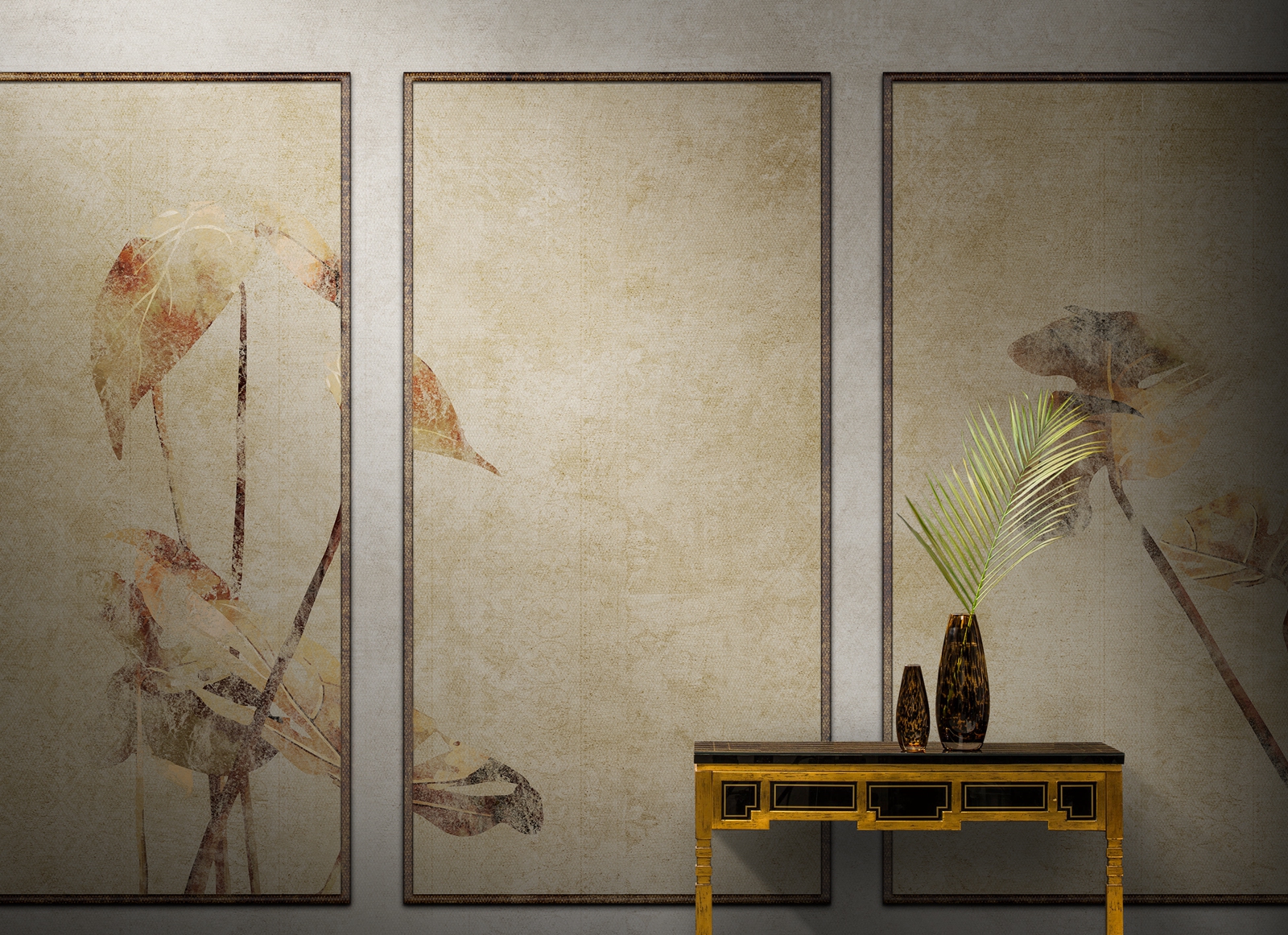 创意家具 - 附件|装饰画/墙饰|办公家具|设计师家具|龟背竹-原创定制壁画