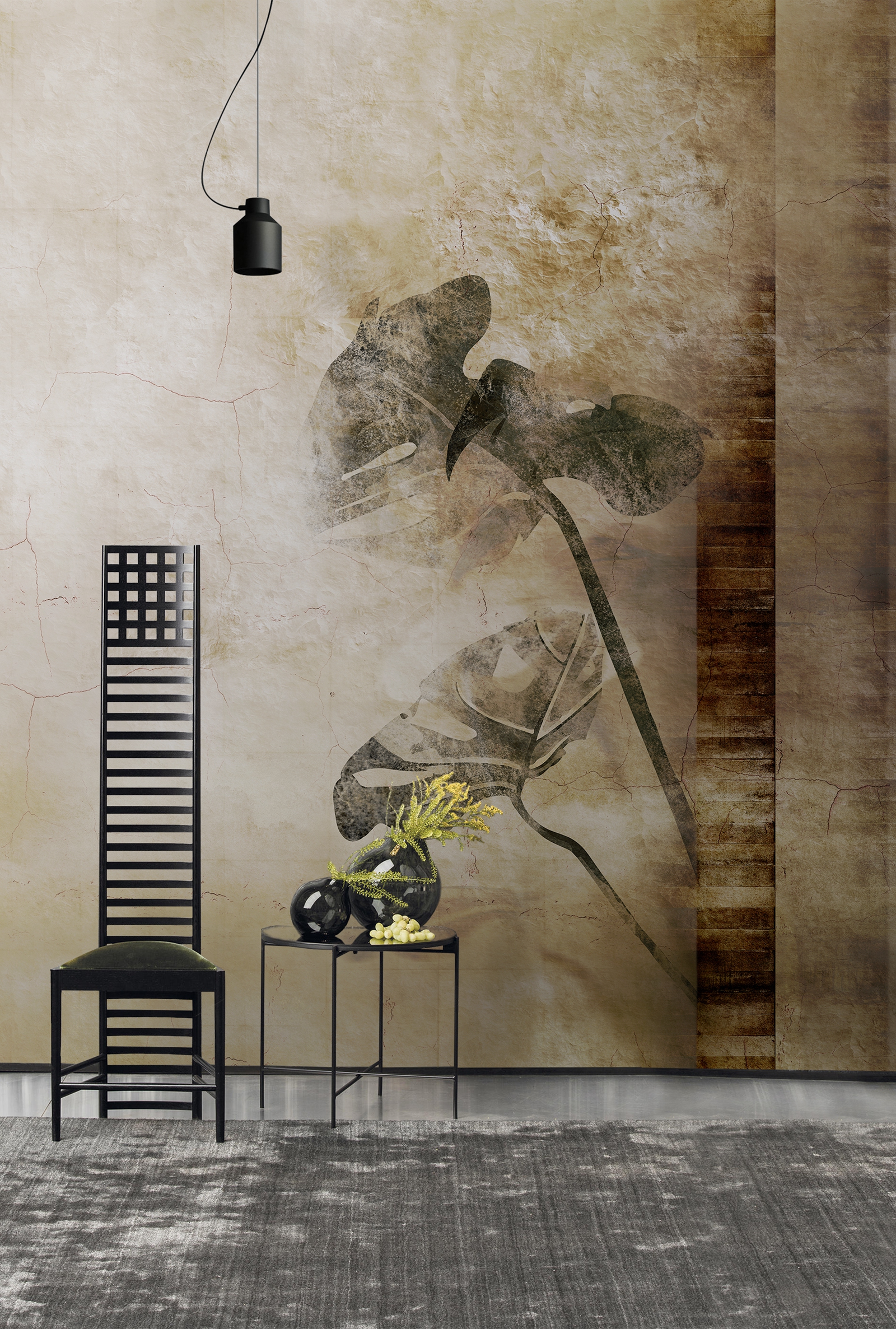 创意家具 - 附件|装饰画/墙饰|办公家具|设计师家具|龟背竹-原创定制壁画