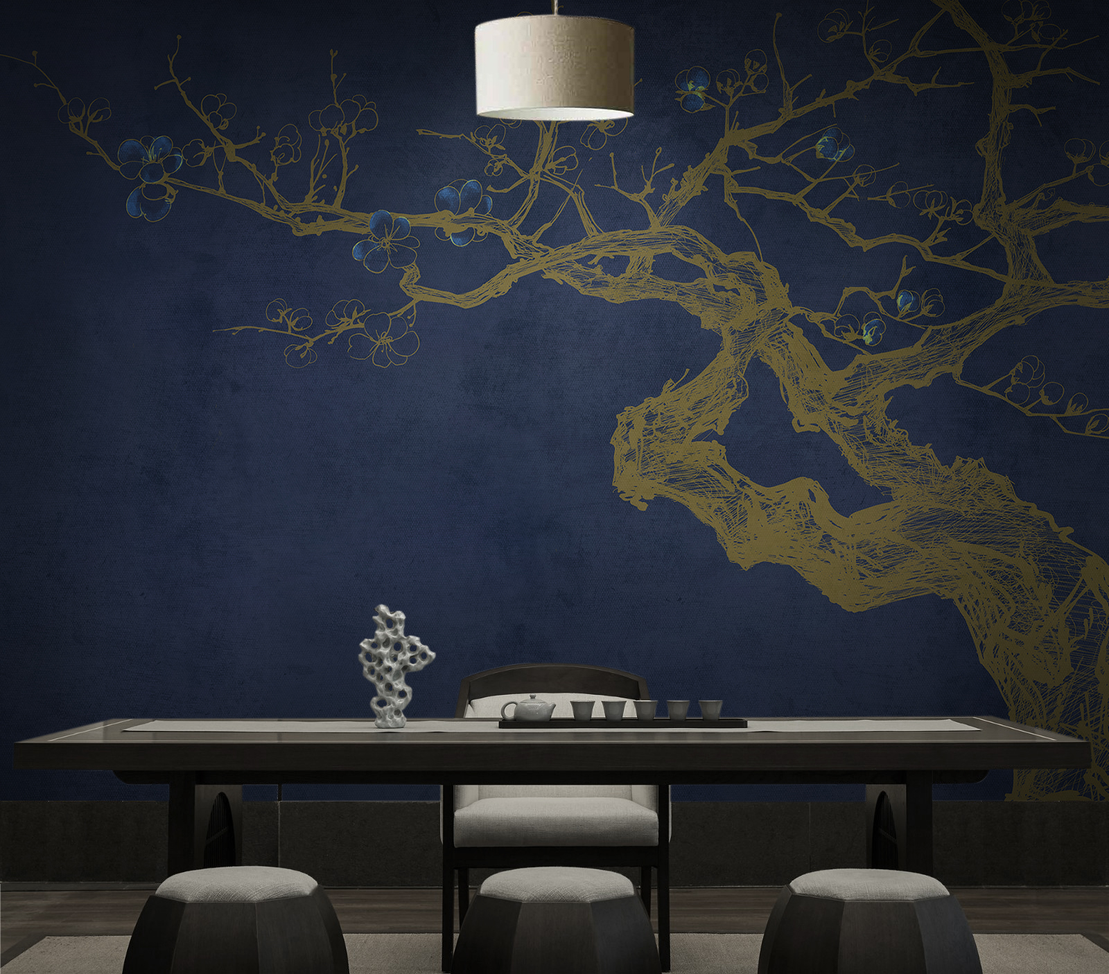 创意家具 - 附件|装饰画/墙饰|办公家具|设计师家具|梅Ⅱ-原创定制壁画