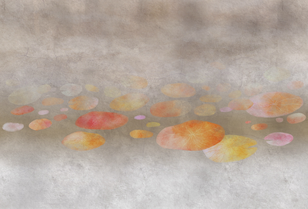 [创意家具 - 附件|装饰画/墙饰|办公家具|设计师家具|荷塘-原创定制壁画]