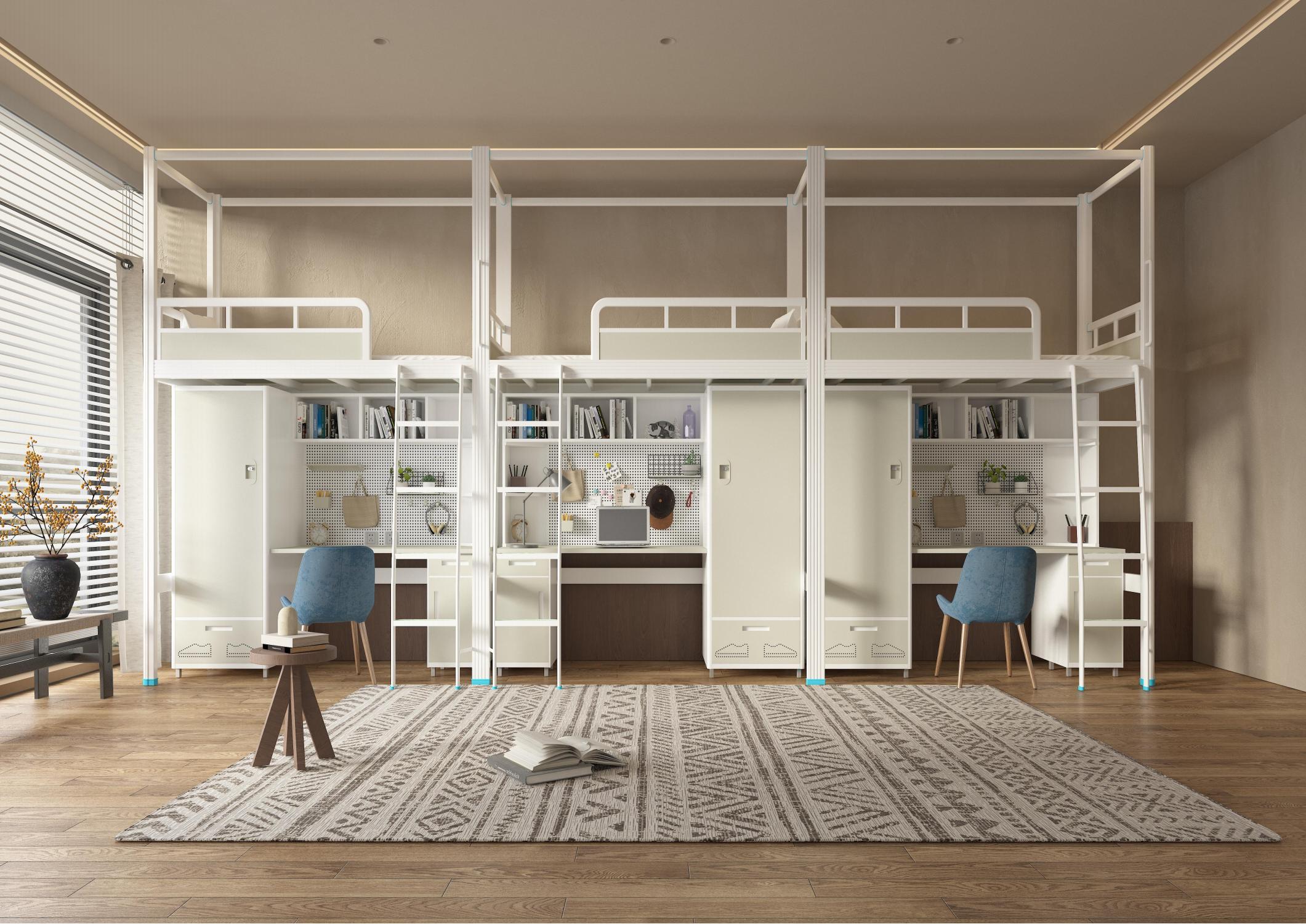 [公寓床|公寓床|办公家具|设计师家具|学生公寓双层床]