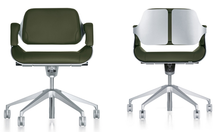 [办公椅|现代真皮中班椅|办公家具|设计师家具| Interstuhl Silver 中班椅]
