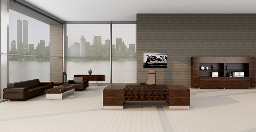 [办公台|精品配套系列|办公家具|设计师家具|华夏]