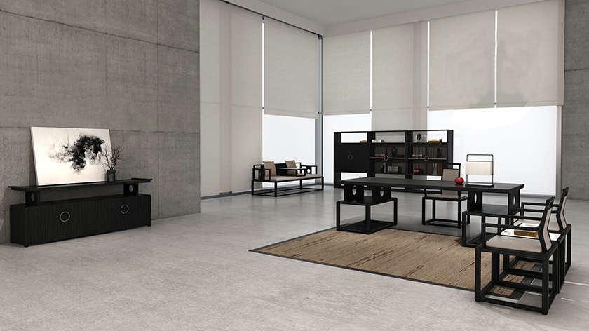 办公台|精品配套系列|办公家具|设计师家具|书香门第