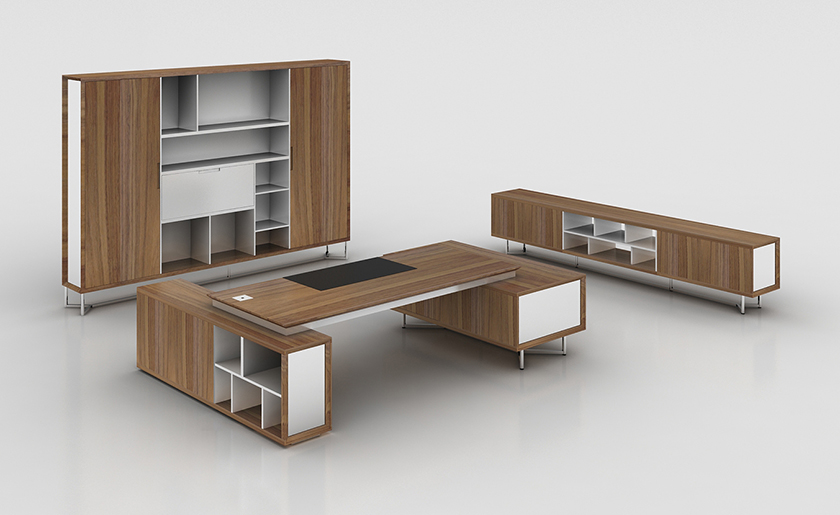 [办公台|经典大班台|办公家具|设计师家具|V派]