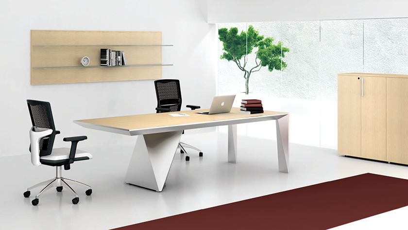 [办公台|时尚大班台|办公家具|设计师家具|VINCENT]