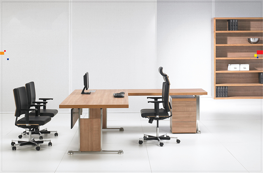 [办公台|时尚大班台|办公家具|设计师家具|视觉200]