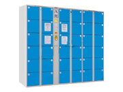 36门条码型寄存柜   钢制储物柜