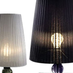 [创意家具 - 灯饰|台灯|办公家具|设计师家具|现代 简约拉丝布罩 水晶质感底座 台灯]