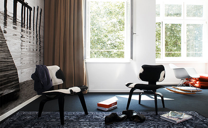 创意家具 - 坐具|休闲椅|办公家具|设计师家具|伊姆斯软垫木制休闲椅