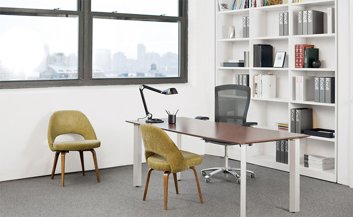 创意家具 - 坐具|餐椅|办公家具|设计师家具|沙里宁金属脚无扶手行政椅