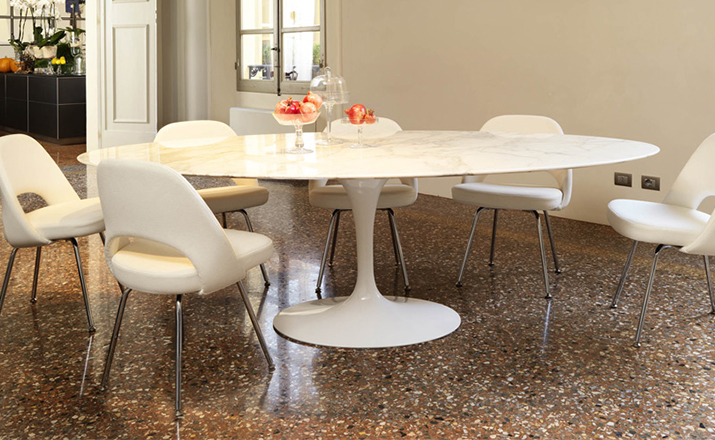 创意家具 - 坐具|餐椅|办公家具|设计师家具|沙里宁金属脚无扶手行政椅