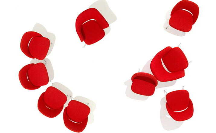 创意家具 - 坐具|餐椅|办公家具|设计师家具|沙里宁金属脚无扶手行政椅