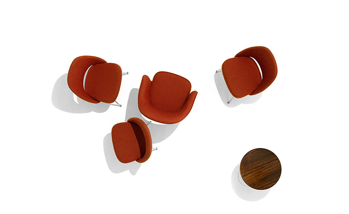 创意家具 - 坐具|餐椅|办公家具|设计师家具|沙里宁金属脚无扶手行政椅