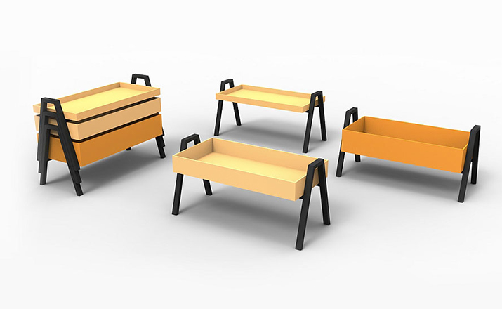 创意家具 - 桌几|茶几/边几|办公家具|设计师家具|可堆叠的木制咖啡桌