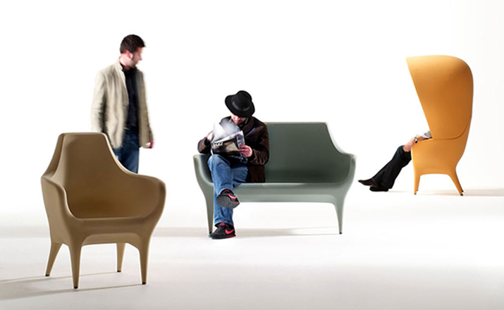创意家具 - 坐具|休闲椅|办公家具|设计师家具|Poltronas Showtime头巾扶手椅