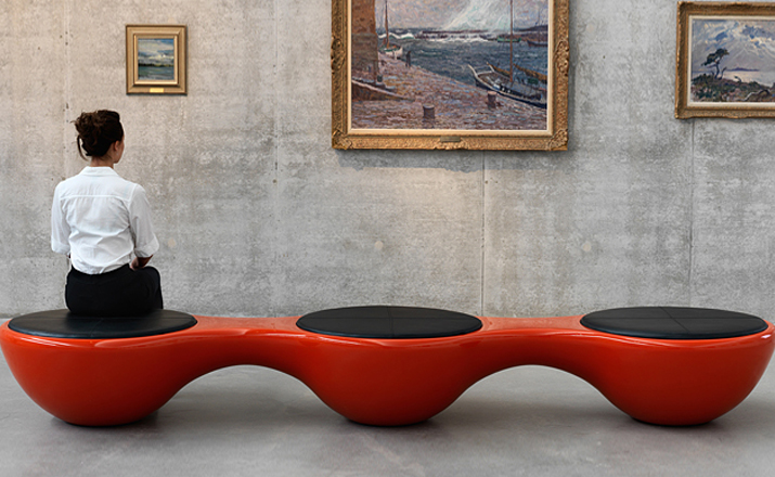 创意家具 - 坐具|长凳|办公家具|设计师家具|联合三座凳