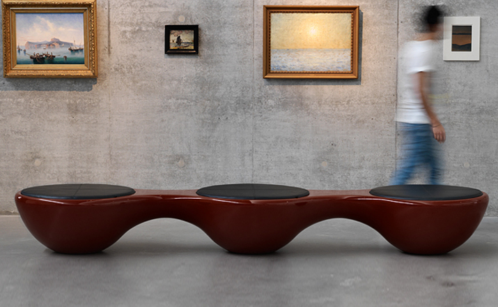 创意家具 - 坐具|长凳|办公家具|设计师家具|联合三座凳