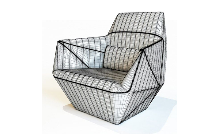 创意家具 - 坐具|沙发|办公家具|设计师家具|Facett 单座沙发