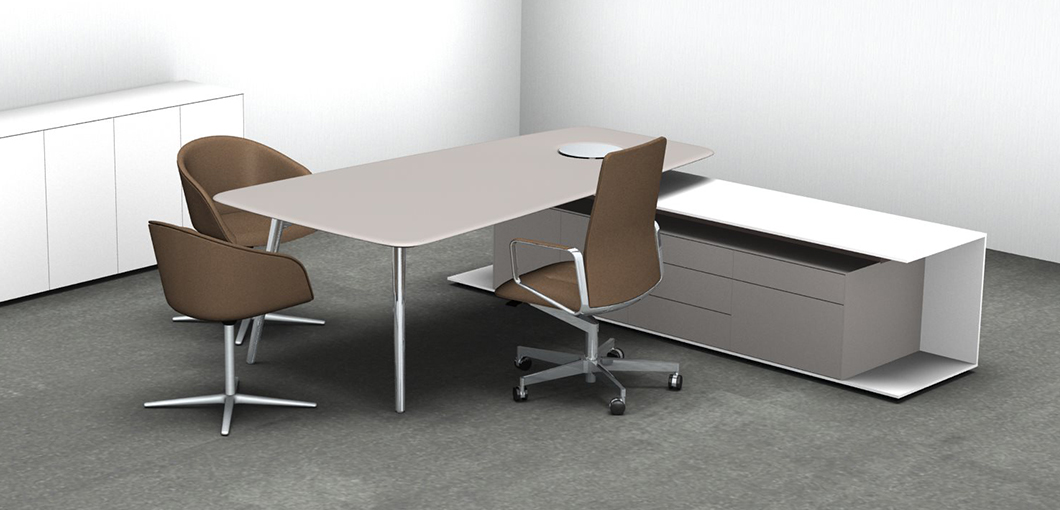 办公台|时尚大班台|办公家具|设计师家具|KEYPIECE COMMUNICATION DESK.大班台