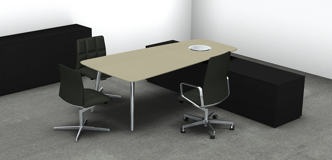 办公台|时尚大班台|办公家具|设计师家具|KEYPIECE COMMUNICATION DESK.大班台