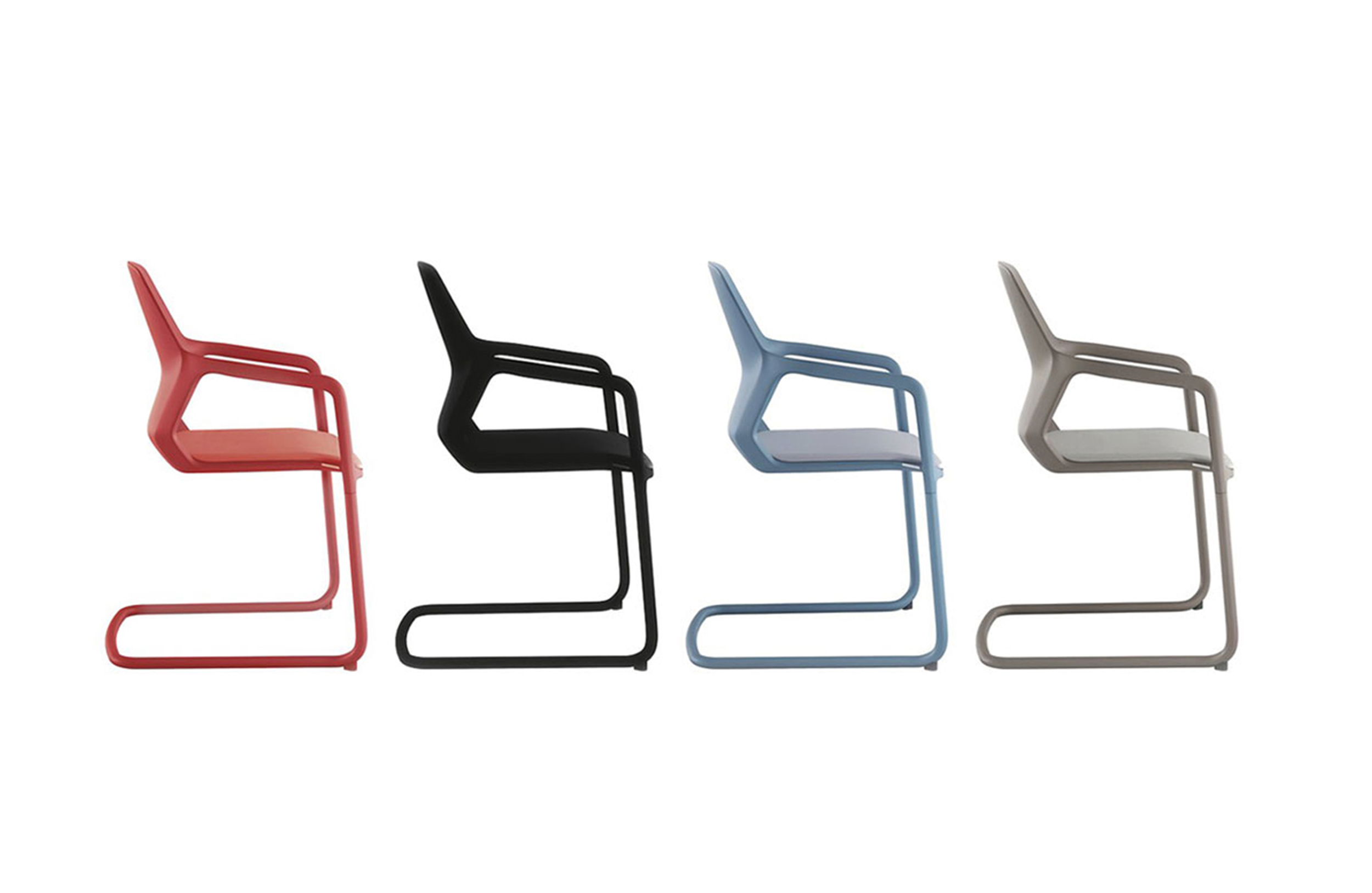 培训家具|布面培训椅|办公家具|设计师家具|现代悬臂椅