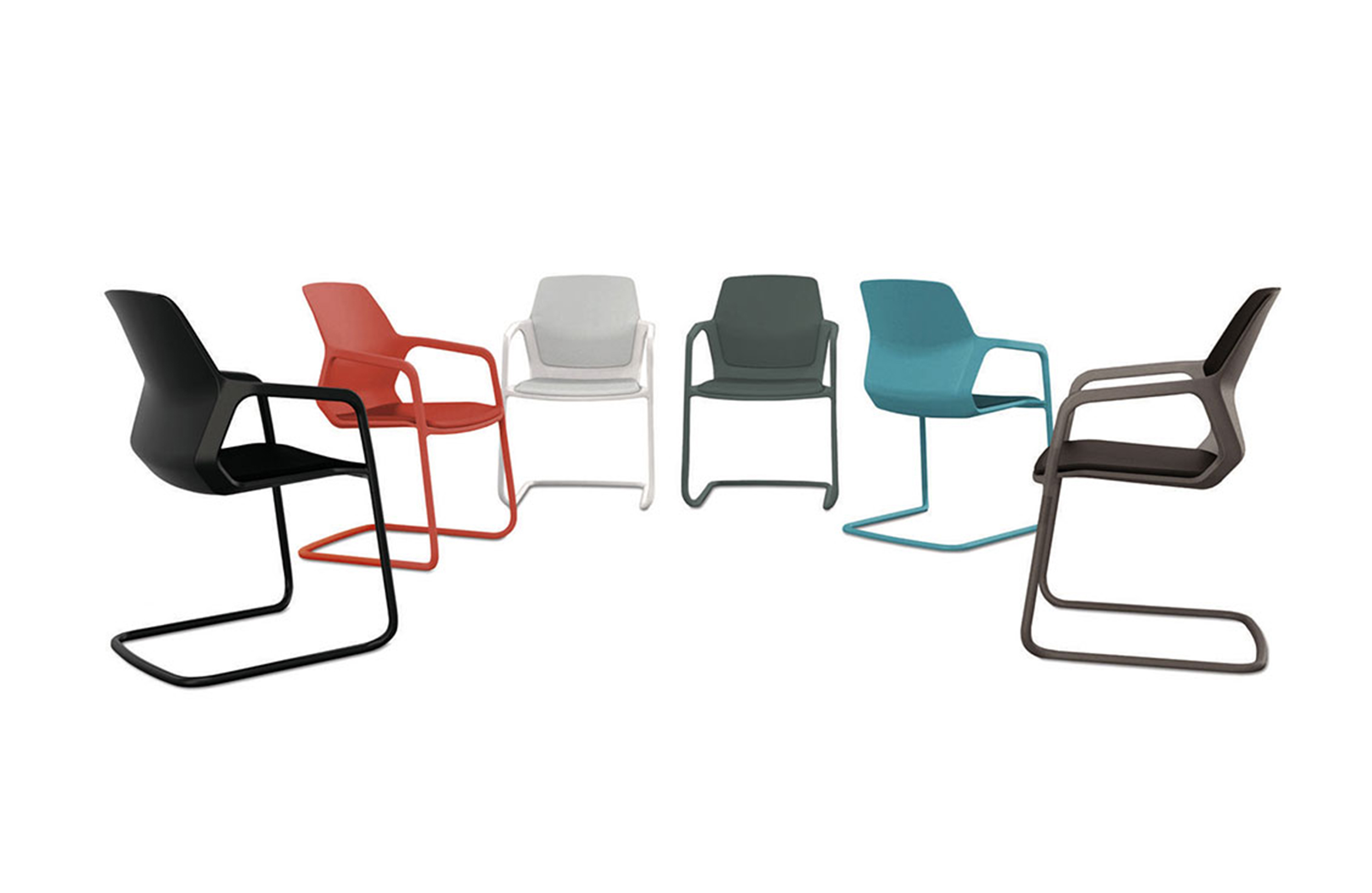 培训家具|布面培训椅|办公家具|设计师家具|现代悬臂椅