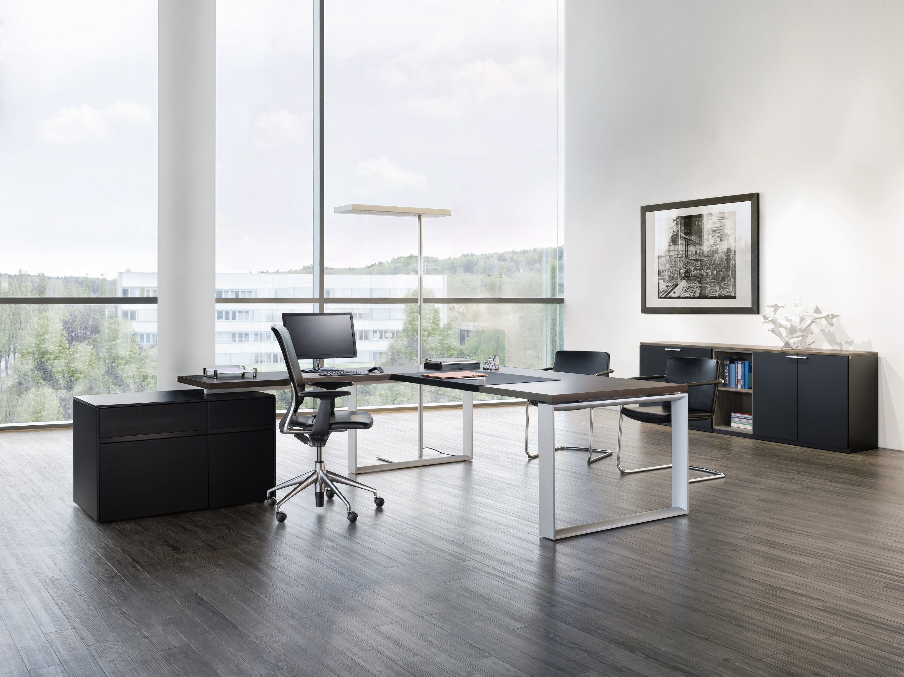 办公台|时尚大班台|办公家具|设计师家具|Sono系列大班台