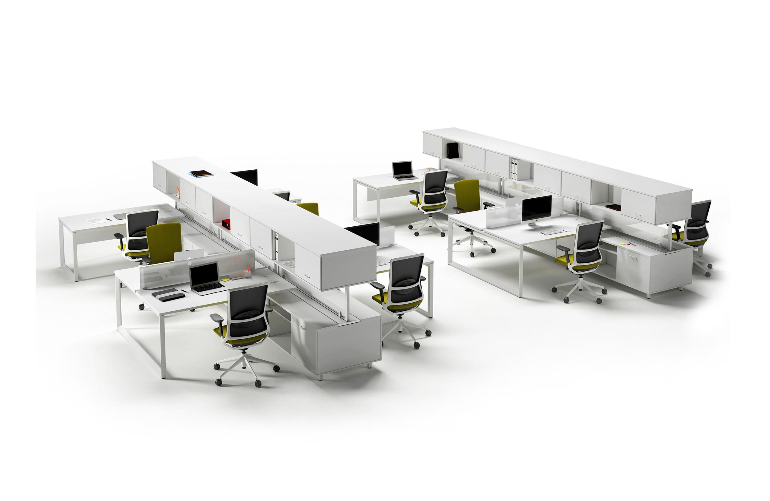 [办公屏风|办公屏风系统|办公家具|设计师家具|VITAL PLUS ST员工桌系列]