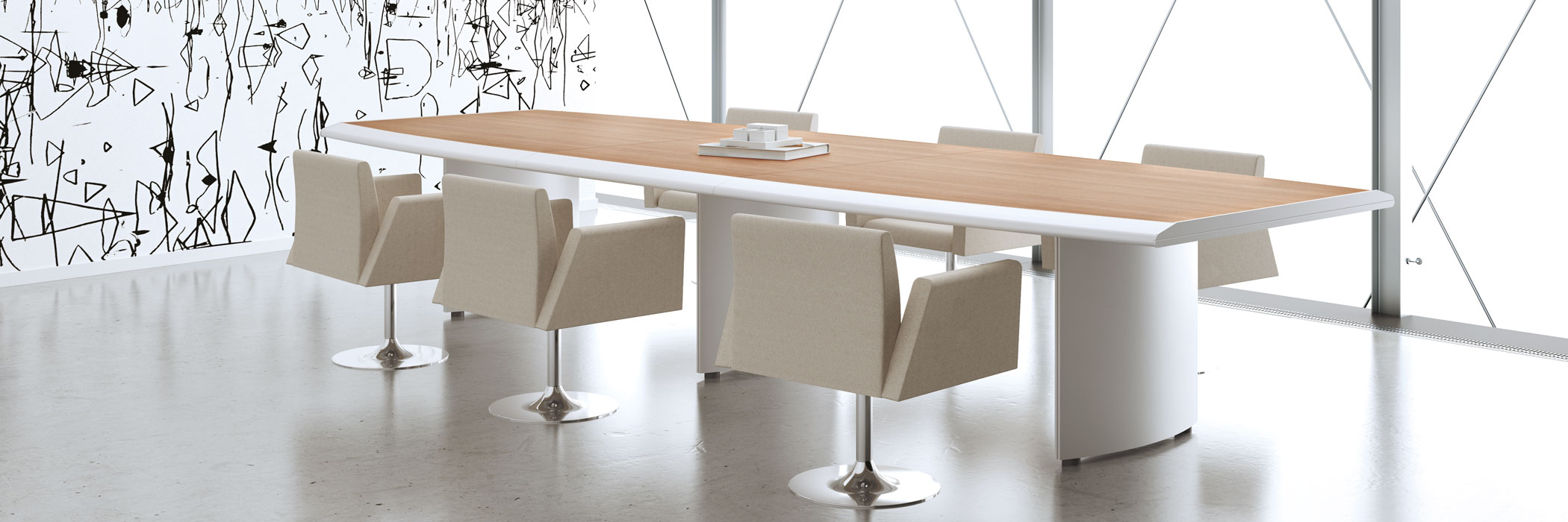 会议台|实木会议台|办公家具|设计师家具|弧会议台