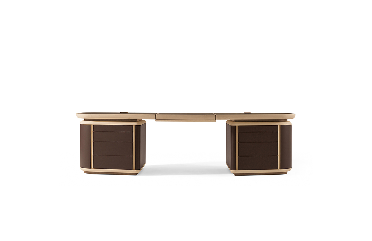 [办公台|时尚大班台|办公家具|设计师家具|大亨办公桌]