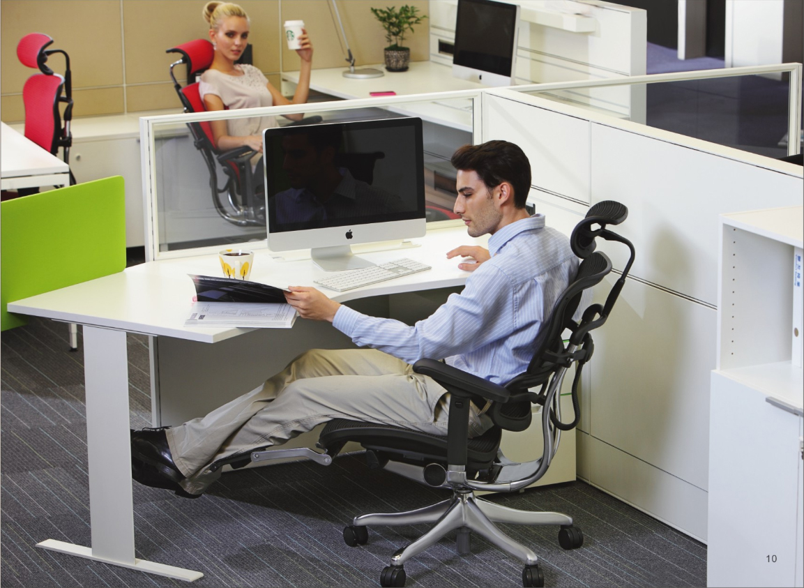 办公椅|现代真皮中班椅|办公家具|设计师家具|金豪+中班椅系列